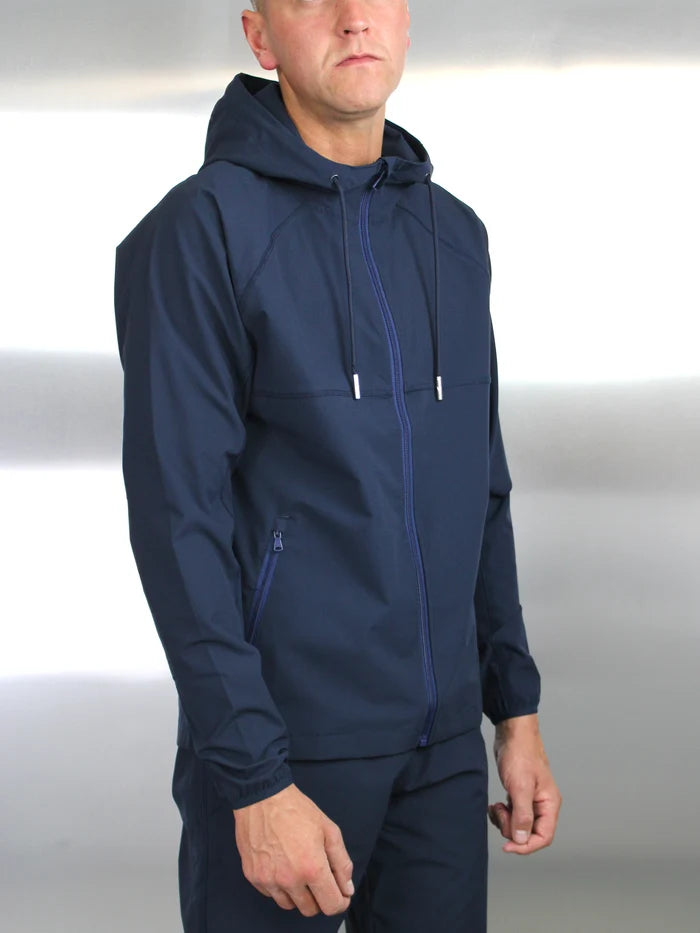 White Threads Versatile 2.0 Windbreaker - Navy